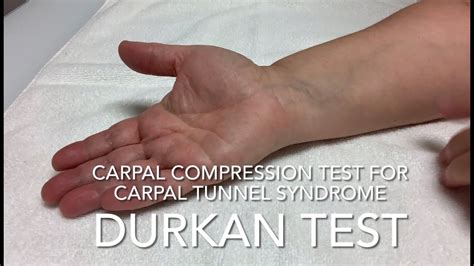 durkan carpal compression test|carpal compression test positive.